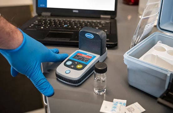 Lab verification before water leaves the site